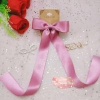 ราคา โบว์หางยาว กิ๊ฟติดผม โบว์เกาหลี ริบบิ้นเกาหลี (6629953832)