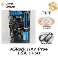 ราคา Asrock H97 Pro4 / H97M Pro4 เมนบอร์ด H97 LGA 1150 INTEL 4th GEN mATX Micro ATX - ใช้แล้ว (26433051007)