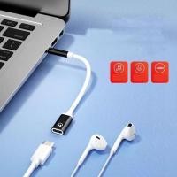 ราคา Pinfine 3 5 มม.ชายประเภท C หญิง Auxs อะแดปเตอร์หูฟังสาย USB C หูฟังอะแดปเตอร์ 3 5 แจ็ค (41706410317)