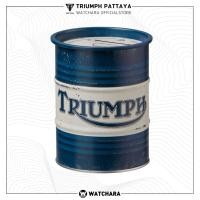 ราคา Triumph กระปุกออมสินถังน้ำมัน ลาย TRIUMPH สไตล์วินเทจ สีฟ้า (29810485895)