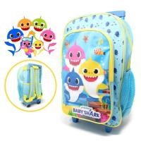 ราคา พร้อมส่ง กระเป๋าสะพายเป้พร้อมล้อลากสำหรับเด็ก Nickelodeon Pinkfong Baby Shark Trolley Backpack for Kids (18909904198)