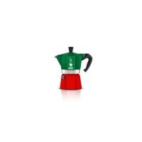 ราคา BIALETTI - หม้อต้มกาแฟ Bialetti Moka Express Italia 3 ถ้วย สีเขียว/แดง (25194032476)