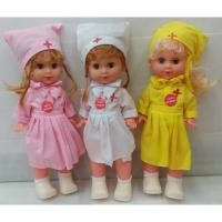 ราคา ตุ๊กตาพยาบาลสาว กดอกร้องเพลง หูมีไฟสูง15" ตัวใหญ่ๆ (317374661)