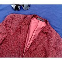 ราคา [HOT] เสื้อสูท Zara MAN Classy Burgundy Blazer (21076323363)