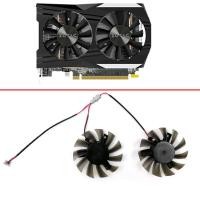 ราคา DIY 2pcs 65 มม.2pin GA71S2H สําหรับ ZOTAC GeForce GTX1050 GTX 1050 Ti OC 4GB GDDR5 GTX1660 1660S GPU กราฟิกการ์ดพัดลมระบายความร้อน (56059614206)