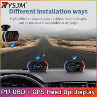 ราคา P17 รถ OBD OBD2 + GPS Meter เครื่องสแกนเนอร์ดิจิตอลนาฬิกาปลุกความเร็วจอแสดงผล Hud น้ําอุณหภูมิ RPM Boost (41656850669)