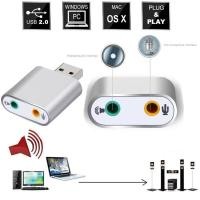 ราคา USB 2.0 3D Virtual 48Mbps External 7.1 Channel Audio Sound Card Adapter (5961270633)