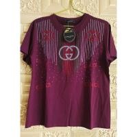ราคา เสื้อยืดแขนสั้น งานรีดเพชร (8318266052)
