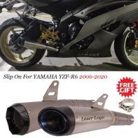 ราคา Slip On For YAMAHA YZF-R6 R6 2006-2020 Motorcycle GP Exhaust Muffler Carbon Exhaust Escape Moto Mod (47755683259)