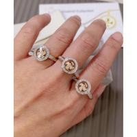 ราคา แหวนกังหันล้อมเพชร 1 ชั้น ทองแท้ 18k (41373461167)
