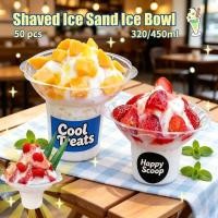 ราคา 50ชิ้นทิ้งใสอาหารเกรดพลาสติกถ้วยไอศครีมไอศครีมชามโยเกิร์ตสมูทตี้หิมะโคนน้ําแข็งทรายชาม (40579908010)