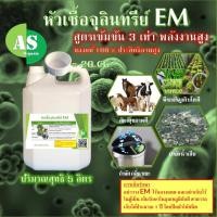 ราคา หัวเชื้อจุลินทรีย์ EM บรรจุ 5 ลิตร สูตรเข้มข้น 3 เท่า สำหรับ พืช สัตว์ ประมงและสิ่งแวดล้อม (10807916426)