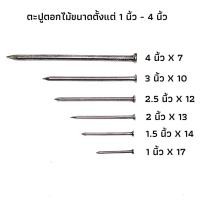 ราคา ตะปูตอกไม้ ขนาด 1.1/2 นิ้ว 2 นิ้ว 3 นิ้ว 4 นิ้ว (18610197300)