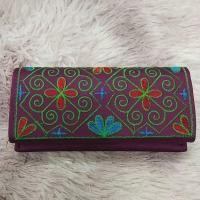 ราคา กระเป๋าสตางค์สีม่วงลายดอก (13689761521)