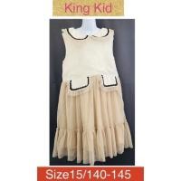 ราคา King Kid ชุดเดรส คุณภาพดี ผ้าเนื้อดี ตัดเย็บปราณีต ของใหม่ป้ายห้อย มีซับใน Size15 น้ำหนัก 25-35 KG (7092309786)