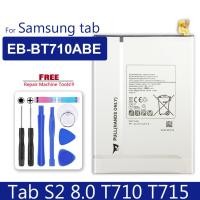 ราคา EB-BT710ABE Tablet Battery For Samsung Galaxy Tab S2 8.0 SM-T710 T713 T715 4000mAh Replacement Batteries Quality (23454262341)