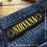 ราคา Nirvana วงดนตรี ร็อค เฮฟวี่เมทัล พังค์ ตัวรีดแบบปัก อาร์มปัก ตัวรีดติดเสื้อ ตัวรีด ติดกระเป๋า ติดหมวก ติดแจ๊คเก็ต Roc... (12395469075)