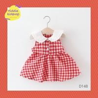 ราคา พร้อมส่ง เดรสเด็กผู้หญิง ลายสก็อตสีแดง (1293409555)