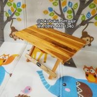 ราคา โต๊ะพับไม้สักคุณภาพ / โต๊ะอ่านหนังสือ โครัน (40805744181)