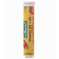 ราคา ของแท้/พร้อมส่ง altapharma Vitamin D3 + K1 เม็ดฟู่ละลายน้ำ 20 เม็ด (41963662189)