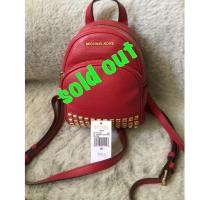 ราคา กระเป๋าเป้ Michael Kors Abbey Mini Backpack สีแดง (2281898574)