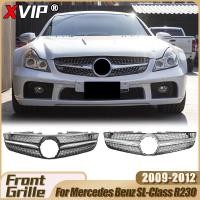 ราคา XPVIP Chrome Silver Diamonds สไตล์ Upper Grille สําหรับ Mercedes Benz SL-Class R230 SL300 2009-12 GTR สไตล์กันชนย่าง Accessoriesauto ชิ้นส่วนตกแต่งรถ (55809286174)