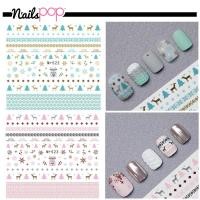 ราคา NAIL Tattoo :สติ๊กเกอร์ลอกน้ำ Chrismas Day คริสมาสต์ แทททูติดเล็บ (1644949461)