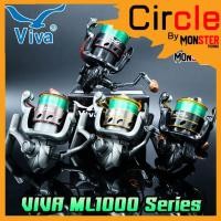 ราคา รอกตกปลา รอกสปินนิ่ง VIVA รุ่น ML1000 Series (BLACK GOLD , GREY GOLD , GREY RED , BLACK RED) (13452963850)