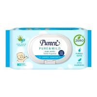 ราคา ทิชชู่เปียก Pureen Pure&Mild 80's (24853587465)