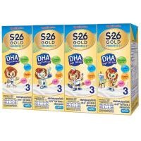 ราคา เอส26โกลด์โปรเกรส3 นมยูเอชทีรสจืด( ขนาด 180มล. จำนวน 4 กล่อง ) (3532223979)