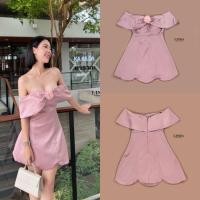 ราคา Linda มินิเดรสสั้นสีชมพู มินิเดรสสีชมพู เดรสสั้นน่ารักๆ (20777713770)