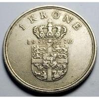 ราคา เดนมาร์ก (Denmark), ปี 1970, 1 Krone, King Frederick IX (11000895847)