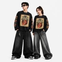 ราคา Valezka Boxy เสื้อยืดแขนยาว Rolling Stones (42380438754)