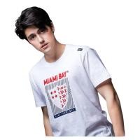 ราคา Miami Bay เสื้อคอกลมชาย รุ่น Shield สีขาว (44329348801)