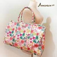 ราคา Anusarin กระเป๋าถือเดินทางใบโต SOJOURN02 ผ้า canvas ลาย Floral เคลือบ pvc กันน้ำ (4731317024)