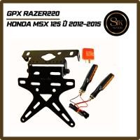 ราคา ท้ายสั้น ขายึดป้ายทะเบียน GPX RAZER220, HONDA MSX 125 ปี 2012-2015 (28859452224)