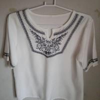 ราคา เสื้อผ้าพริ้วลายปัก (317774128)