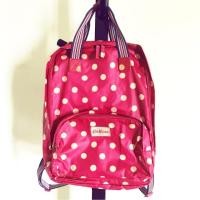 ราคา กระเป๋าเป้ Cath Kidston ของแท้!! สีชมพูสด ลายจุด กันน้ำได้ (7502321987)