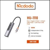 ราคา Mcdodo 5-in-1 100W PD Type C Port + 3 Port USB Hub + LAN Port USB Hub - HU-1110 (57206283119)