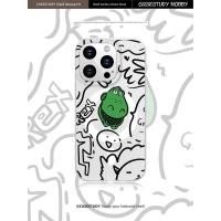 ราคา เคสใสไอโฟน applesheep Shell Research Magnetic Toy Story Series Hug Dinosaur iPhone11/12/13/14/15/16promax Graffiti Original Apple Phone Case เคสนิ่มโปร่งแสงเรียบง่ายป้องกันการตกหล่น (54710285263)