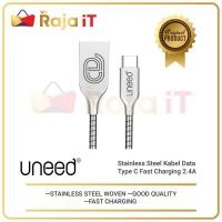 ราคา Putih Uned Stainless Steel Type C Fast Charging 2.4A Data Cable - สีขาว (26254758896)