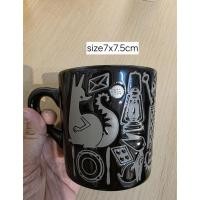 ราคา แก้วน้ำมีหูจับสีดำ ขนาด 7x7.5cm สินค้าญี่ปุ่นมือสอง งานแท้ (47154714894)