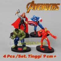 ราคา Disney Marvel Avengers Thor Hulk Iron Man ท็อปเปอร์เค้กกัปตันอเมริกา (29232109230)