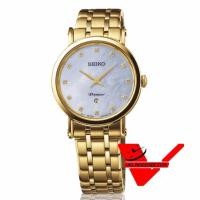 ราคา Veladeedee SEIKO Premier Diamond Sapphire Crystal นาฬิกาข้อมือผู้หญิง สายสแตนเลสสีทอง เพชรแท้ รุ่น SXB434P1 (2274735101)