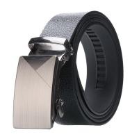 ราคา McJordan - ARENAS Silver Series Automatic Buckle Hal เข็มขัดหนัง PU ผู้ชาย (42178616109)
