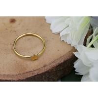 ราคา [พร้อมส่ง] Gold-plated silver star ring, chic design / แหวนดาวเงินแท้ 925 ชุบทอง ใส่แล้วไม่แพ้ Silver Thai Jewelry (22979515956)