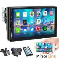 ราคา Central Multimedia Carplay 7 นิ้ว 1 Din MP5 Bluetooth Mirrorlink พร้อมหน้าจอสัมผัส USB/AUX/TF (29044553724)
