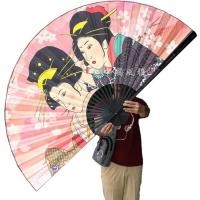 ราคา Handmade Japanese-Style Large Hanging Fan, Wall Decoration, Paper Folding Fan, Mount Fuji, Unfold, (54054292621)