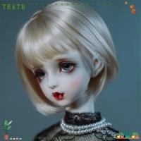 ราคา TEATH Lolita วิกผมตุ๊กตา, BJD/SD 1/6 Light Golden ตุ๊กตาวิกผมอุปกรณ์เสริม, สีน้ําตาลเข้ม DIY ของเล่นสั้น Curl ตุ๊กตาวิกผม (56060054007)