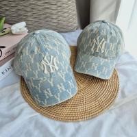 ราคา พร้อมส่ง [ใช้โค้ด30%ลด฿1,000] ของแท้‼️ Mlb monogram denim ball cap หมวกยีนส์สีฟ้าอ่อน logo ny (28215850247)